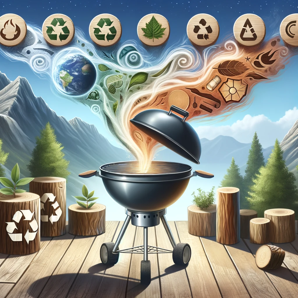 Understanding the eco-friendly impact of different wood choices on sustainable grilling.