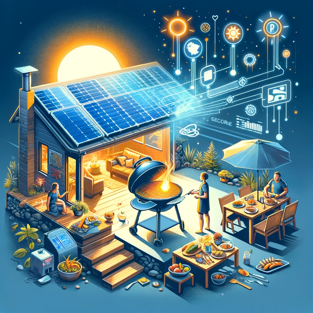 Image illustrating Solar-Powered Grills
